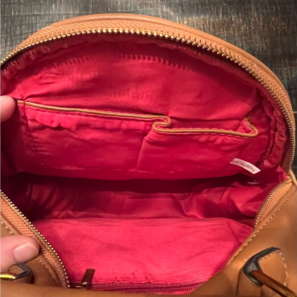 Chevron Pattern Tan Backpack - image 3